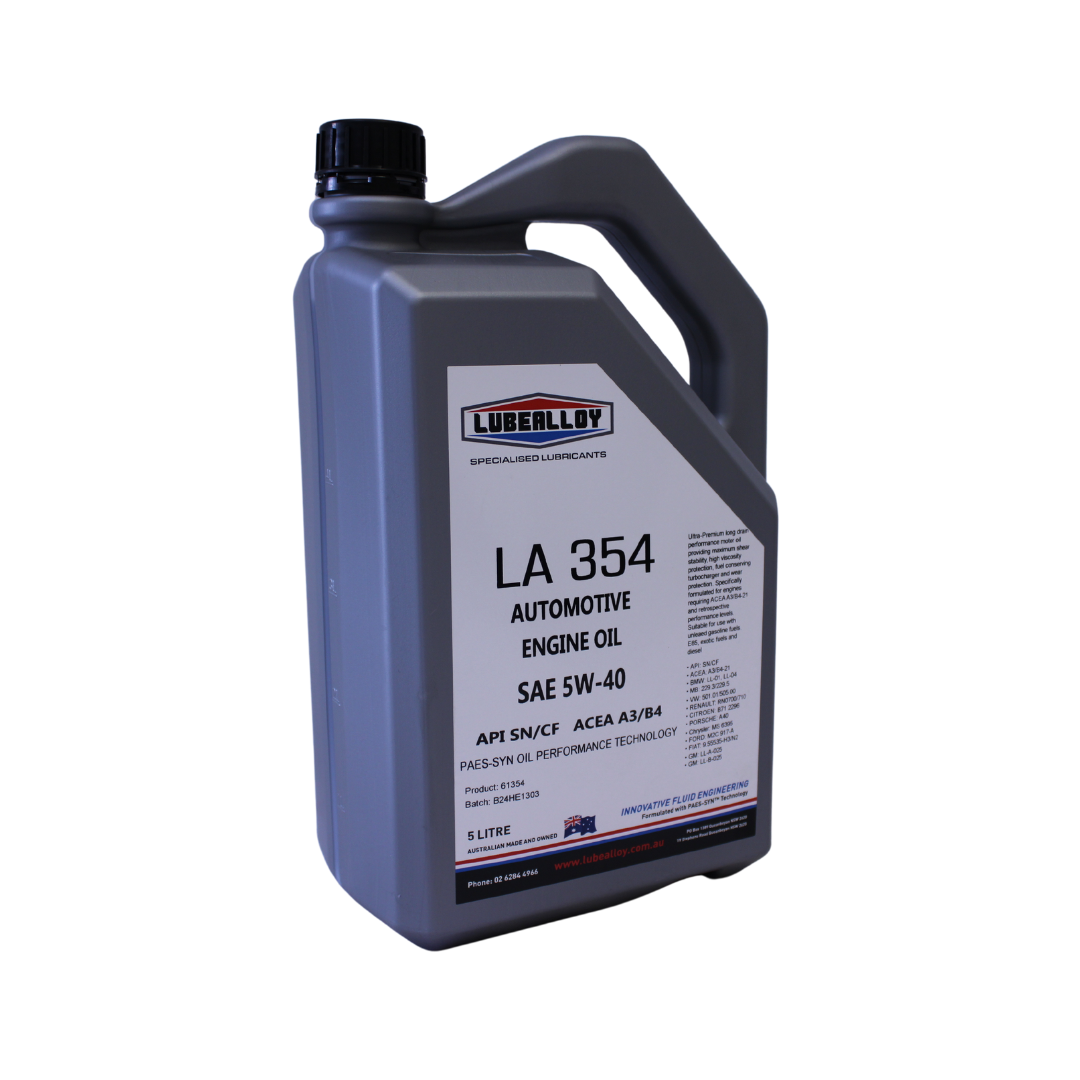 LubeAlloy LA354 5W-40 SN/CF Engine Oil