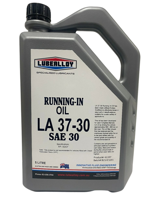 LubeAlloy Running-in Oil LA37-30 SAE 30