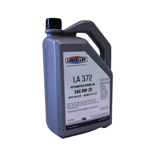 LubeAlloy LA372 0W-20 SN ILSAC GF-6 ACEA C5 Engine Oil