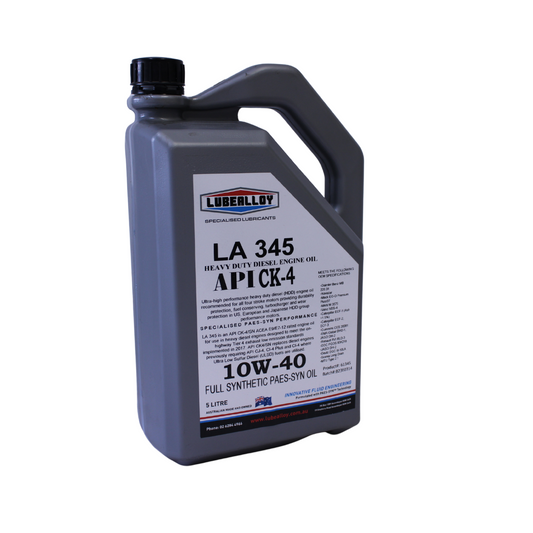 LubeAlloy LA345 CK-4 10W-40 Heavy Duty Diesel Engine Oil